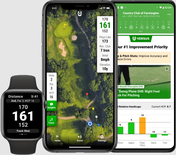 1.SwingU Golf GPS App